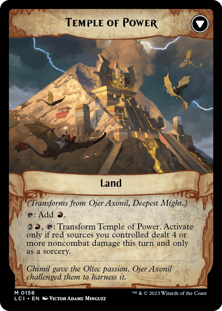 Temple of Power - back face MTG proxy card
