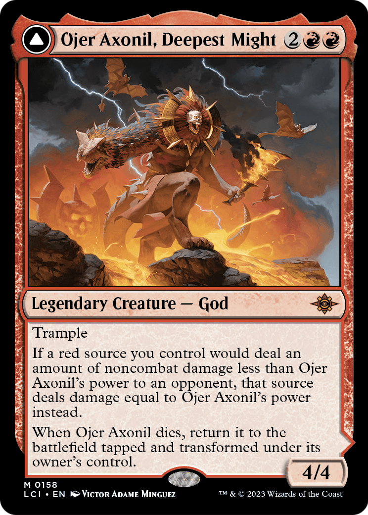 Ojer Axonil, Deepest Might // Temple of Power MTG proxy card