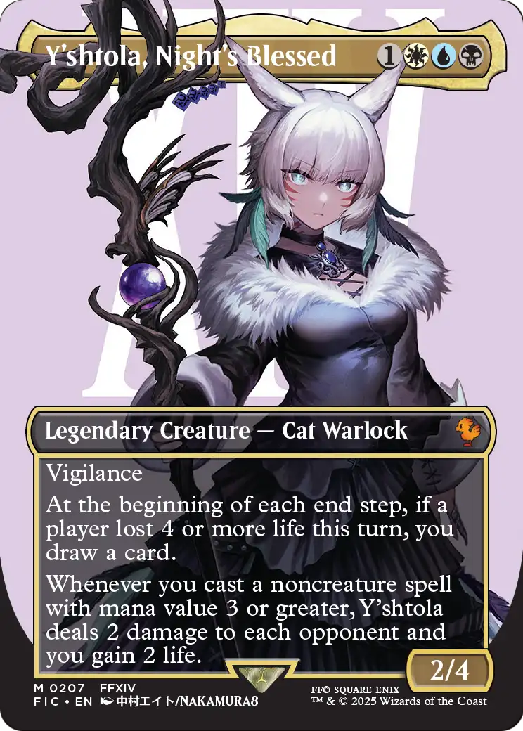 Y'shtola, Night's Blessed MTG proxy card