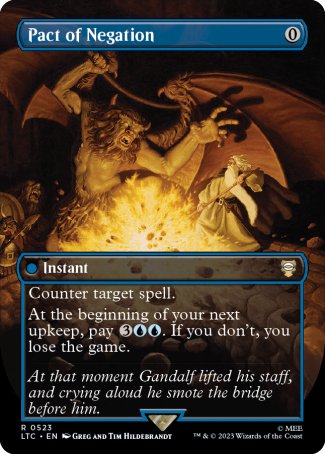 Pact of Negation proxy card MTG Tales of Middle-earth Commander