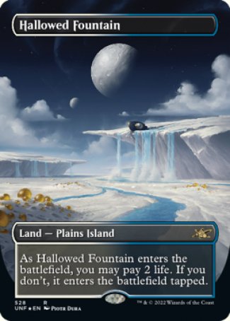 Hallowed Fountain proxy card MTG Unfinity