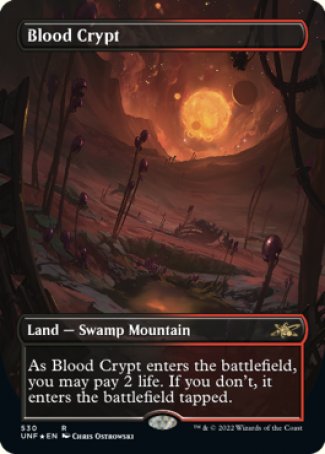 Blood Crypt proxy card MTG Unfinity