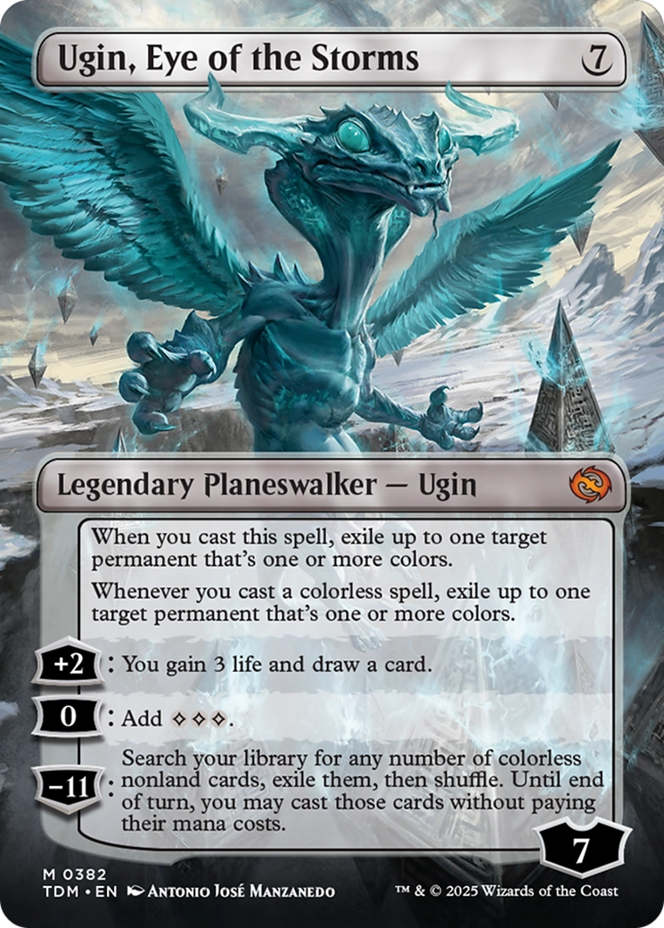 Ugin, Eye of the Storms - back face MTG proxy card
