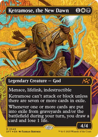 Ketramose, the New Dawn proxy card MTG Aetherdrift