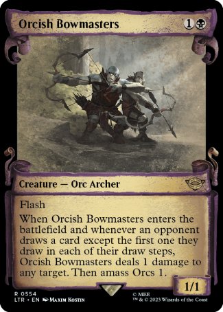 Orcish Bowmasters proxy card MTG The Lord of the Rings: Tales of Middle-earth