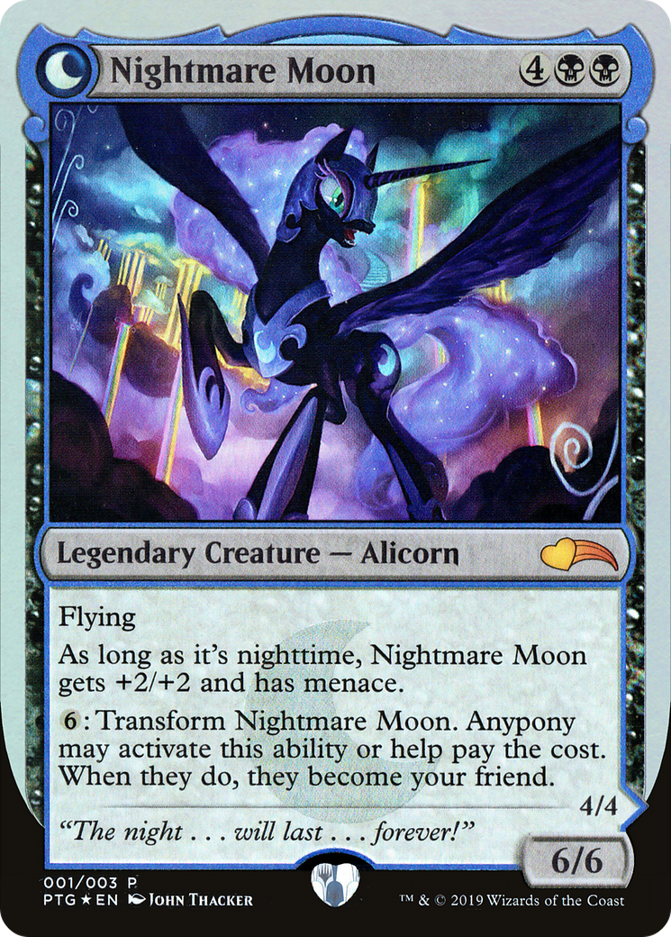 Nightmare Moon // Princess Luna MTG proxy card