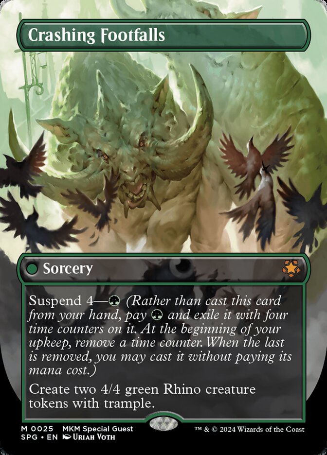 Crashing Footfalls MTG proxy card