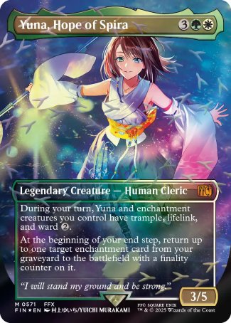 Yuna, Hope of Spira proxy card MTG Final Fantasy