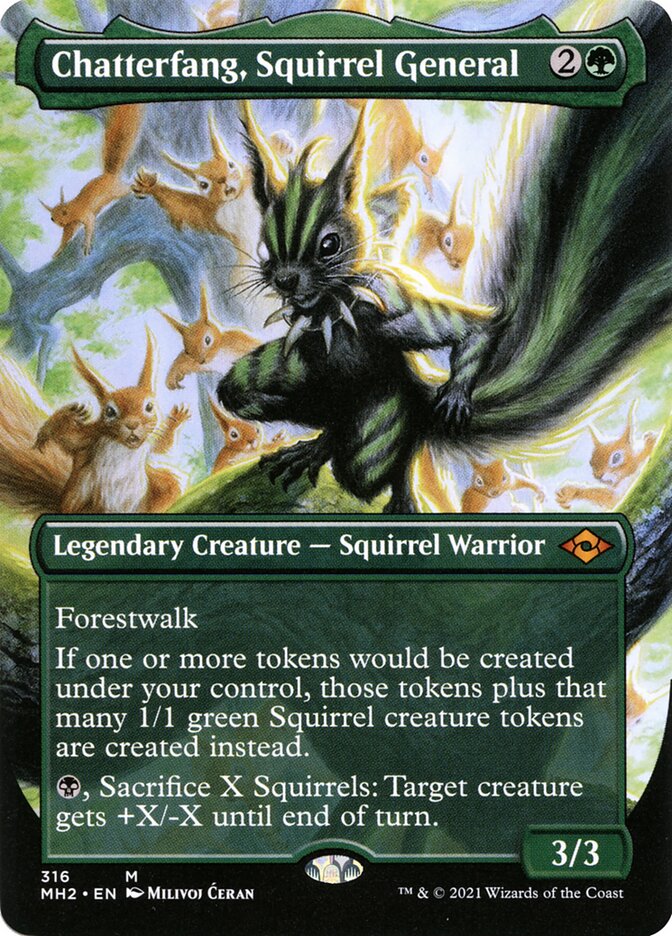 Chatterfang, Squirrel General MTG proxy card