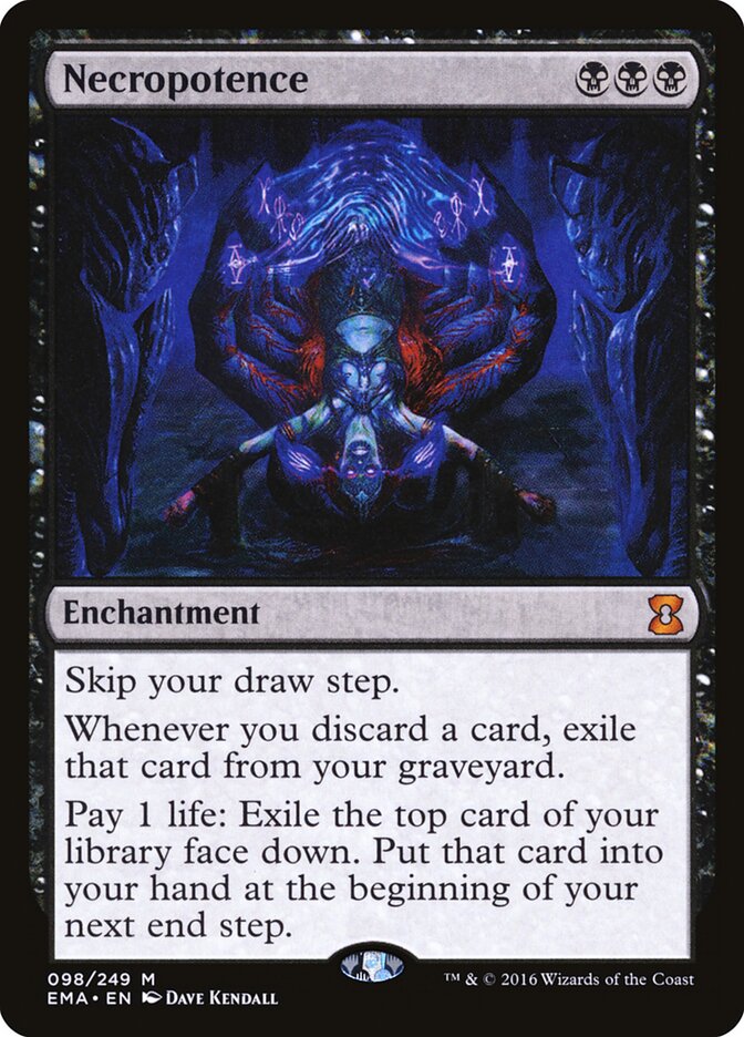 Necropotence MTG proxy card