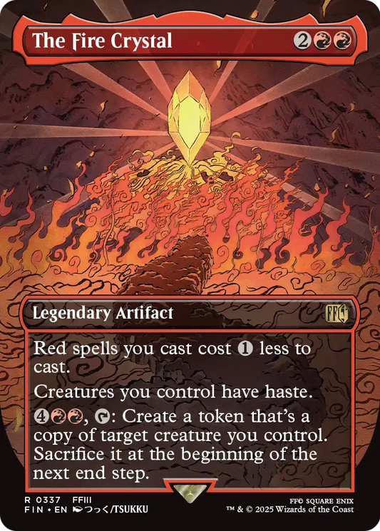 The Fire Crystal MTG proxy card
