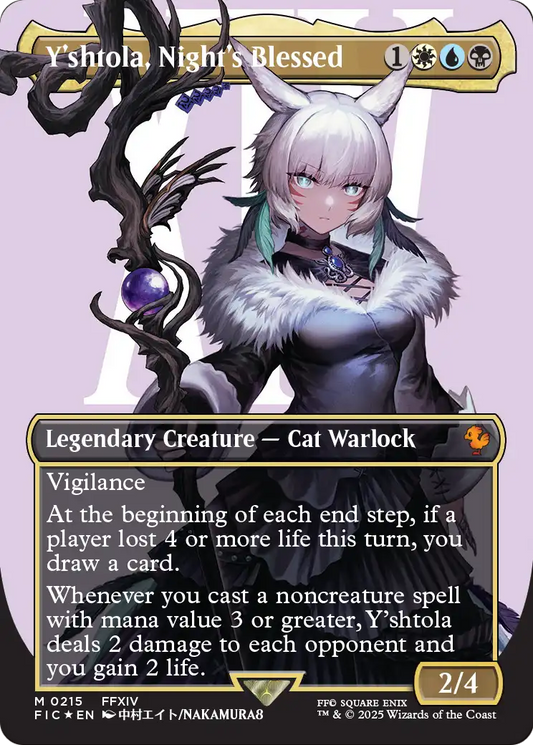 Y'shtola, Night's Blessed MTG proxy card
