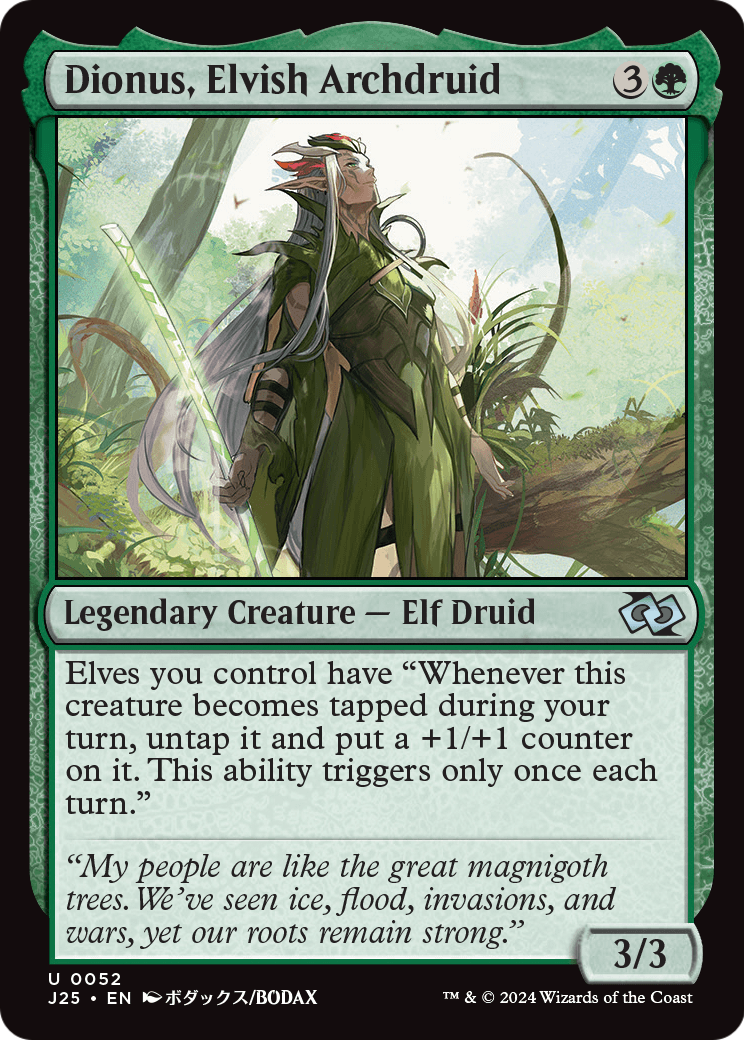 Dionus, Elvish Archdruid MTG proxy card