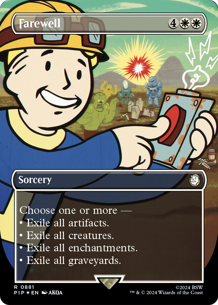 Farewell MTG proxy card