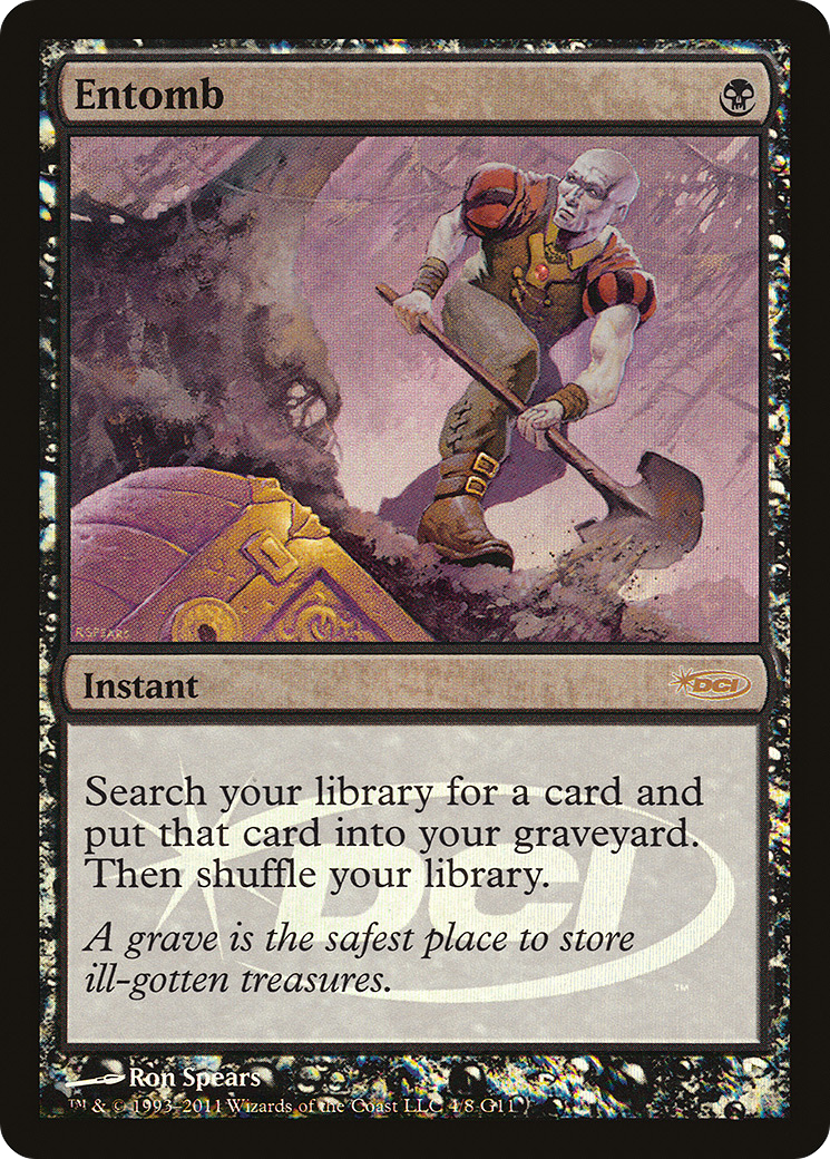 Entomb MTG proxy card