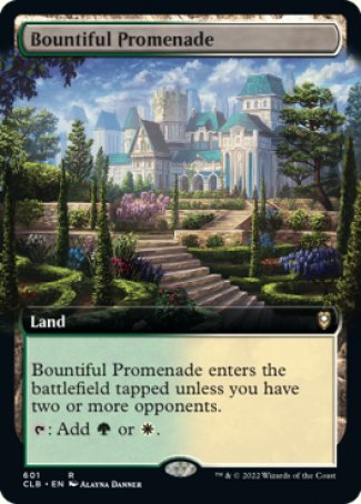 Bountiful Promenade proxy card MTG Commander Legends: Battle for Baldur's Gate