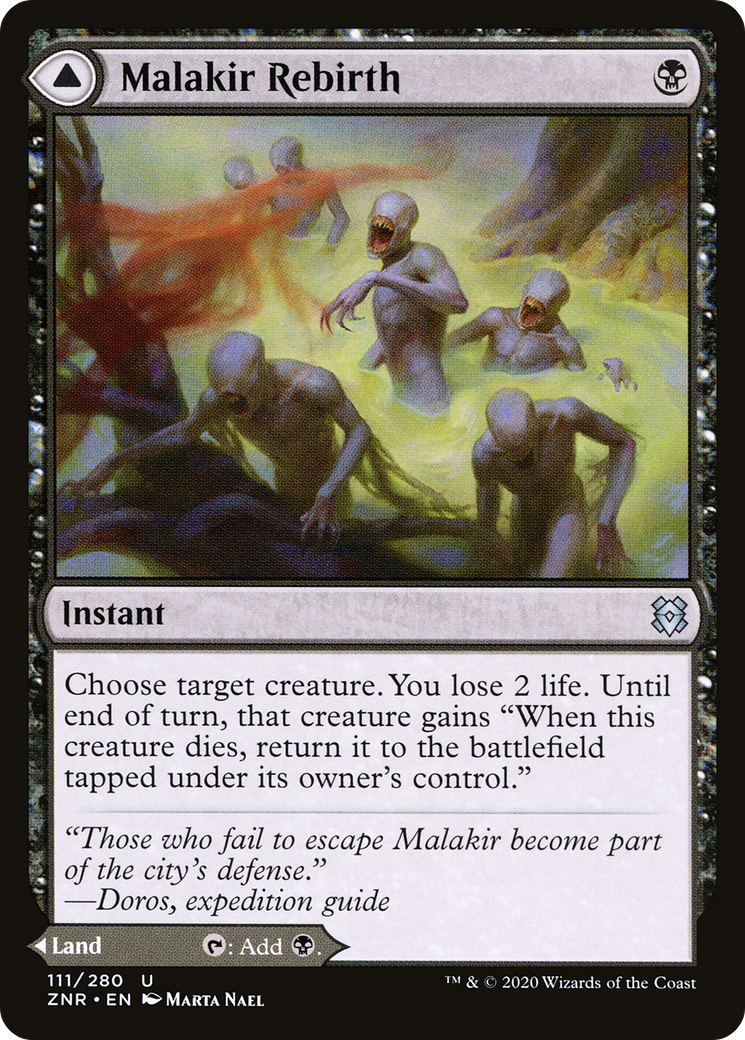 Malakir Rebirth // Malakir Mire MTG proxy card