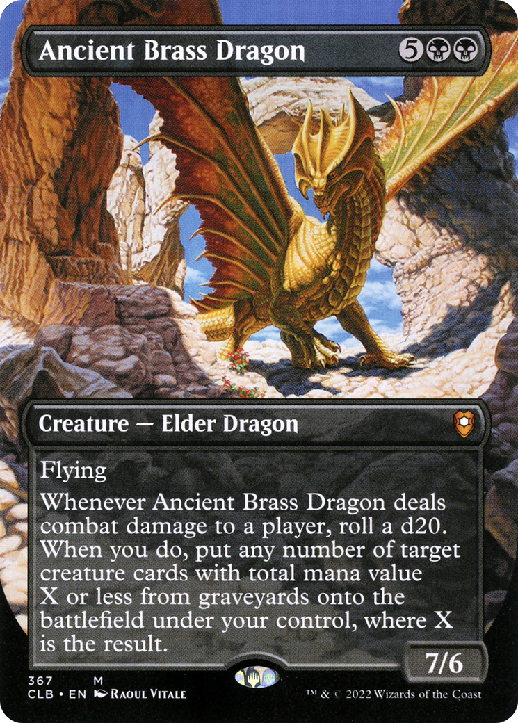 Ancient Brass Dragon MTG proxy card