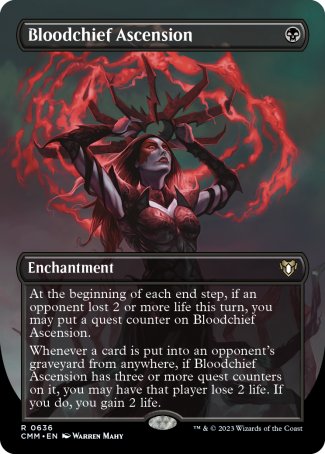 Bloodchief Ascension proxy card MTG Commander Masters