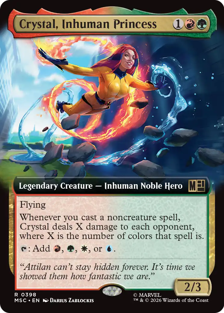 Crystal, Inhuman Princess MTG proxy card