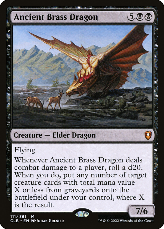Ancient Brass Dragon MTG proxy card