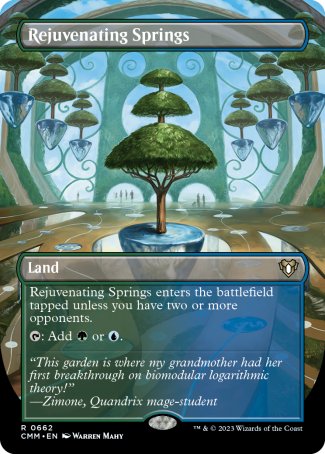 Rejuvenating Springs proxy card MTG Commander Masters