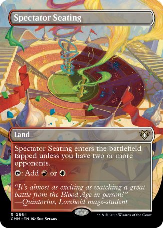 Spectator Seating proxy card MTG Commander Masters