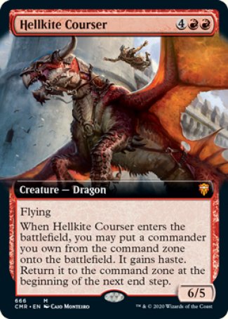 Hellkite Courser proxy card MTG Commander Legends