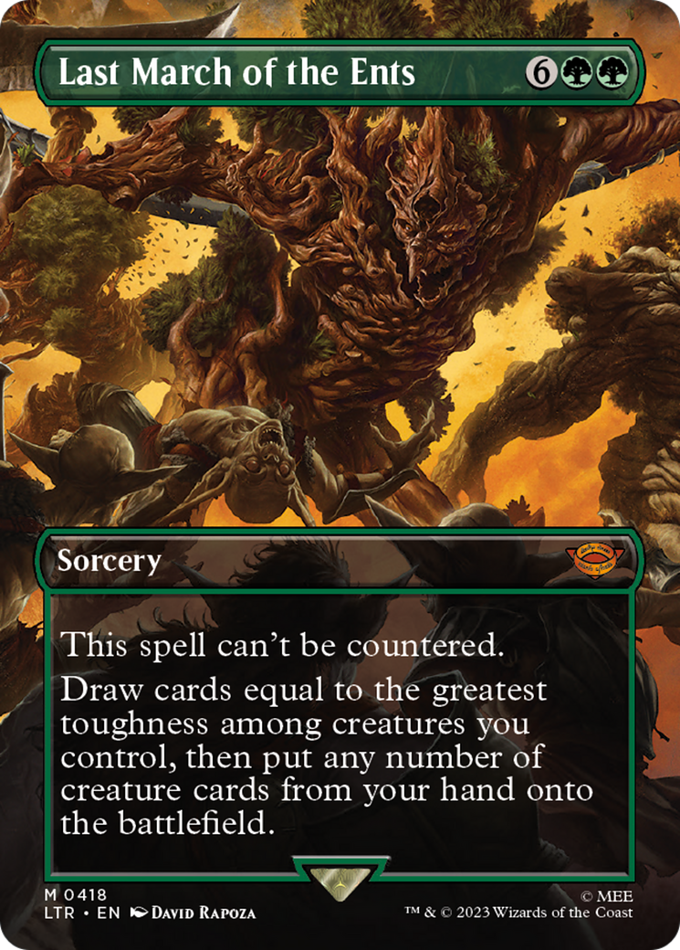 Last March of the Ents MTG proxy card