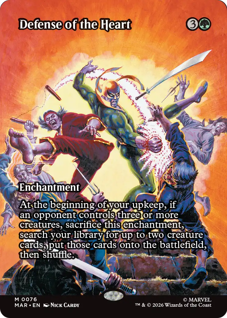 Defense of the Heart MTG proxy card