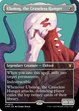 Ulamog, the Ceaseless Hunger proxy card MTG Commander Masters