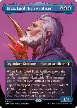 Urza, Lord High Artificer proxy card MTG Commander Masters