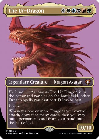 The Ur-Dragon proxy card MTG Commander Masters