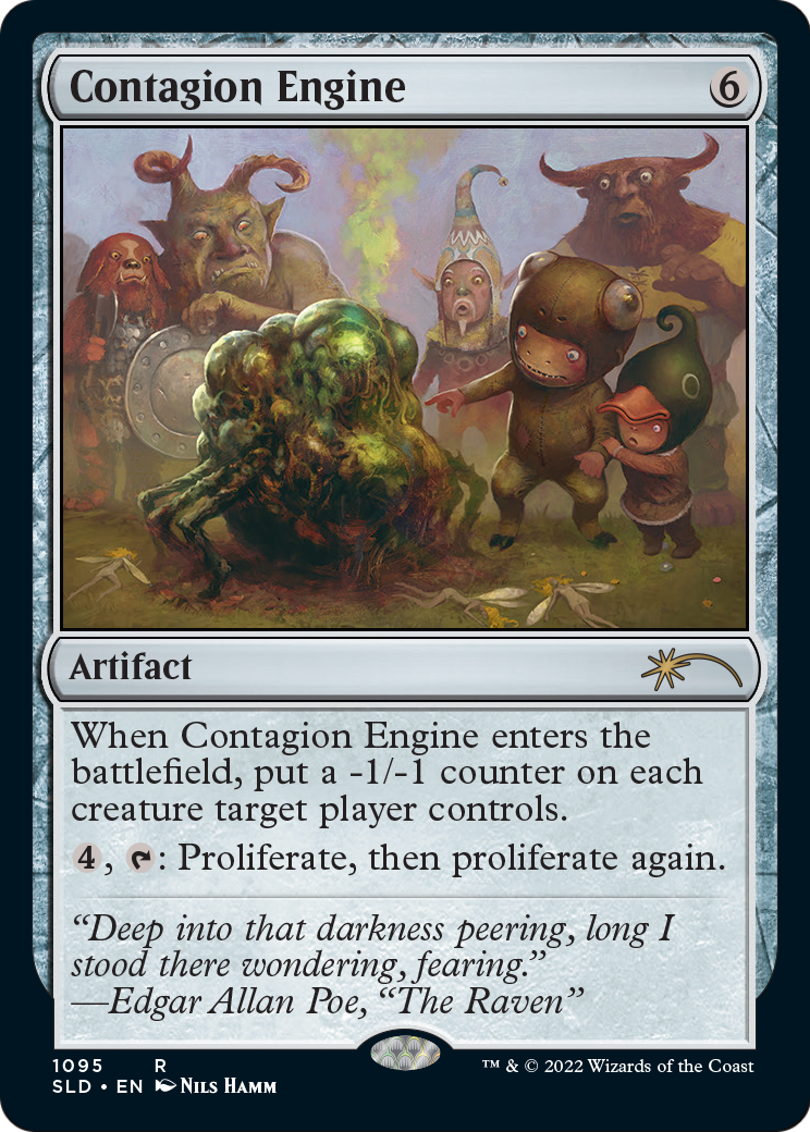 Contagion Engine MTG proxy card