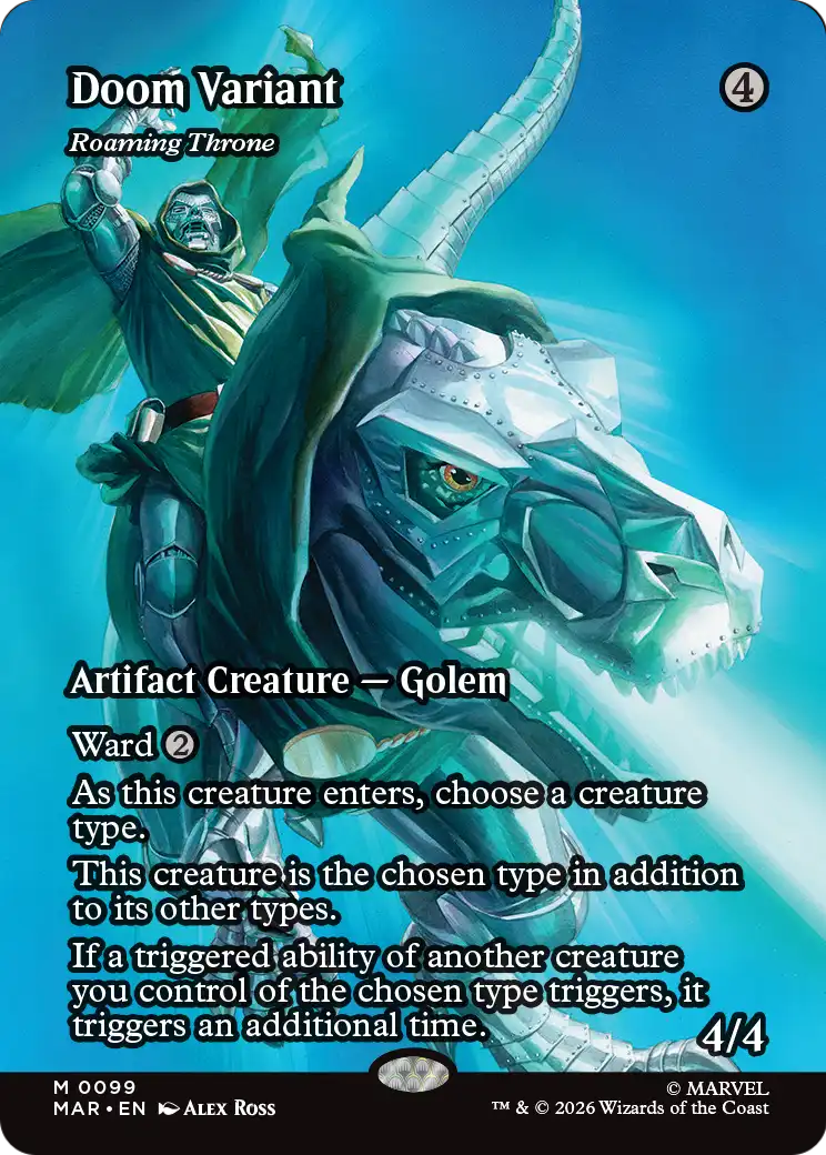 Roaming Throne “Doom Variant” MTG proxy card