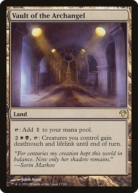 Vault of the Archangel MTG proxy card