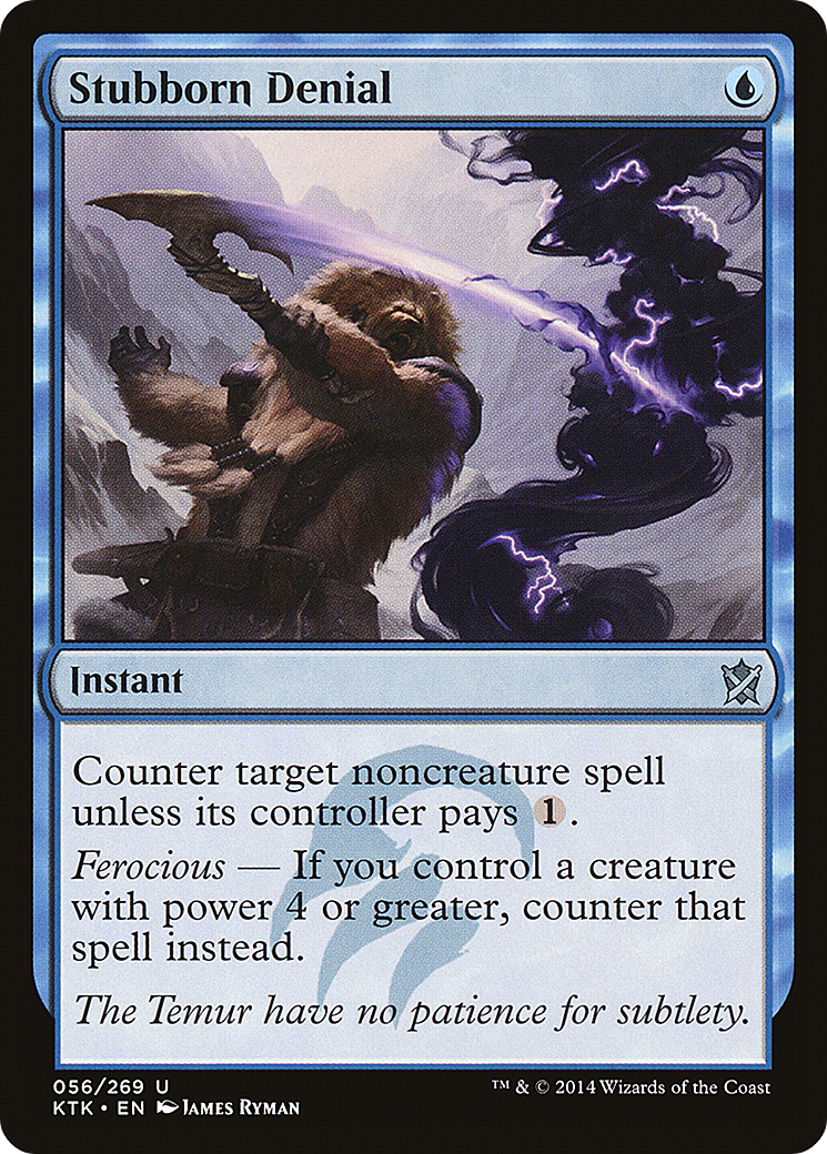 Stubborn Denial MTG proxy card