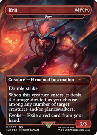 Ifrit // Fury proxy card MTG Secret Lair Drop