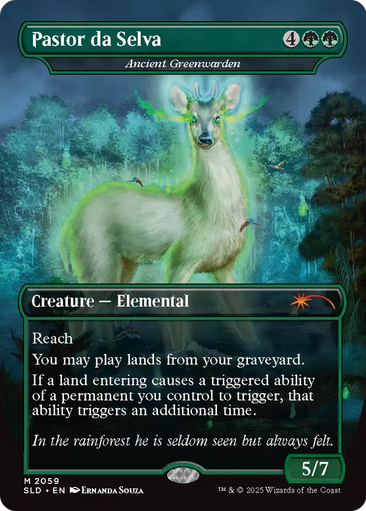 Ancient Greenwarden “Pastor da Selva” MTG proxy card