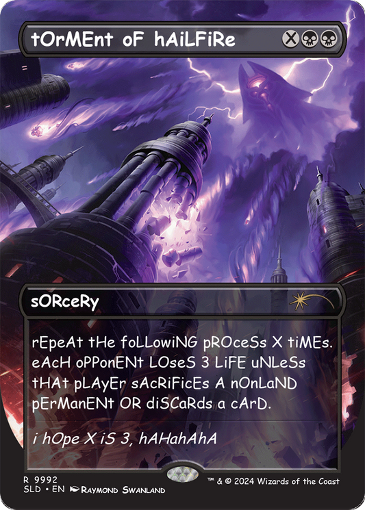 Torment of Hailfire MTG proxy card