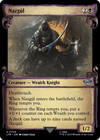 Nazgul proxy card MTG The Lord of the Rings: Tales of Middle-earth