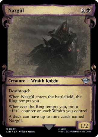 Nazgul proxy card MTG The Lord of the Rings: Tales of Middle-earth
