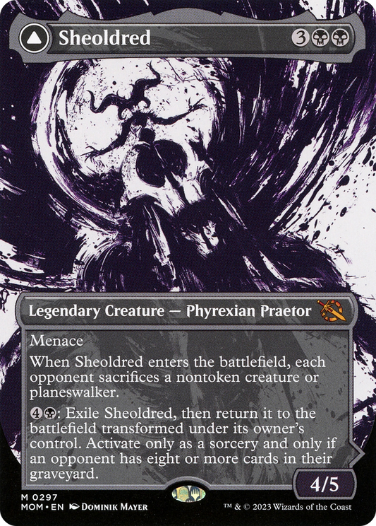 Sheoldred // The True Scriptures MTG proxy card