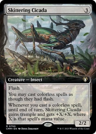 Skittering Cicada proxy card MTG Commander Masters
