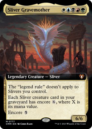 Sliver Gravemother proxy card MTG Commander Masters