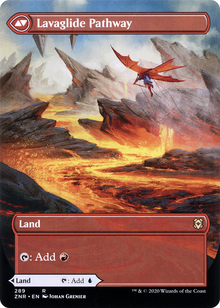 Lavaglide Pathway - back face MTG proxy card