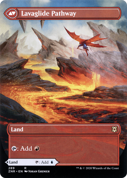 Lavaglide Pathway - back face MTG proxy card