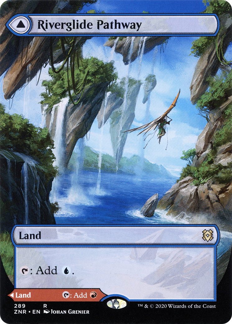 Riverglide Pathway // Lavaglide Pathway MTG proxy card