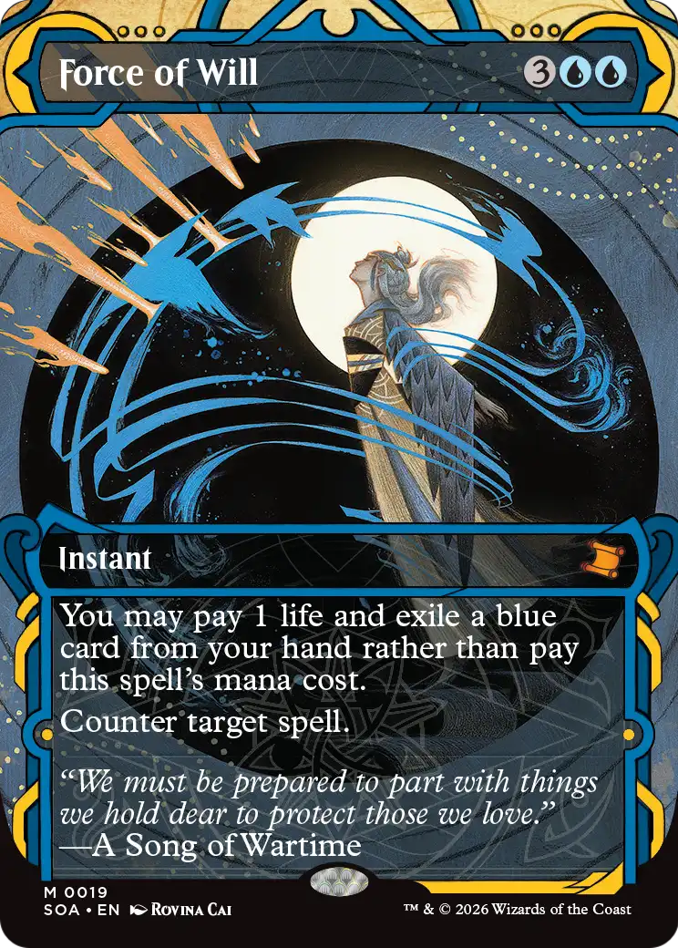 Force of Will MTG proxy card