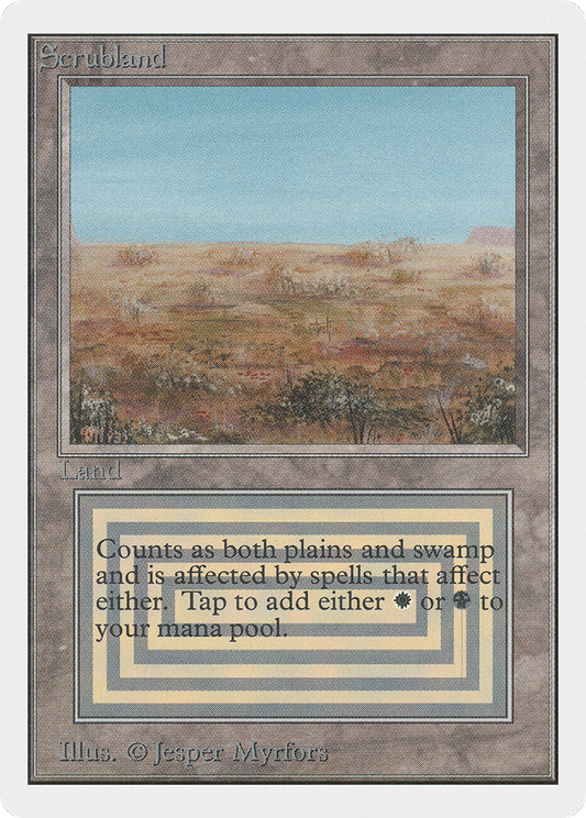 Scrubland MTG proxy card